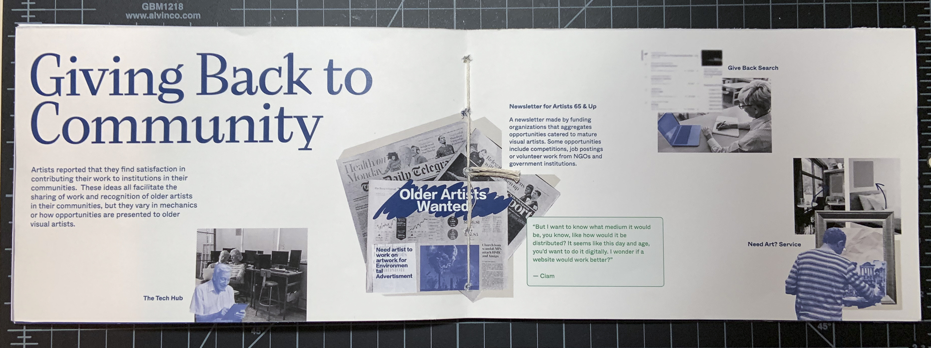 a page of our design field study workbook